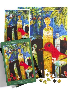 Art and Fable: Woodland Walk (500) verticale puzzel