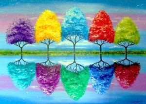 Enjoy: Each Tree Has its own Colorful History (1000) puzzel