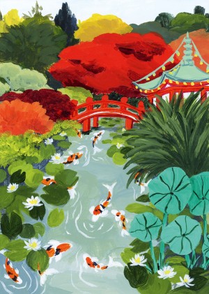 Pieces and Peace: Japanese Garden (2000) verticale puzzel