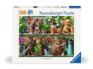 Ravensburger: Cats on the Shelf (500) kattenpuzzel