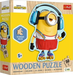 Trefl: Wood Craft - Crazy Minion (50) houten puzzel