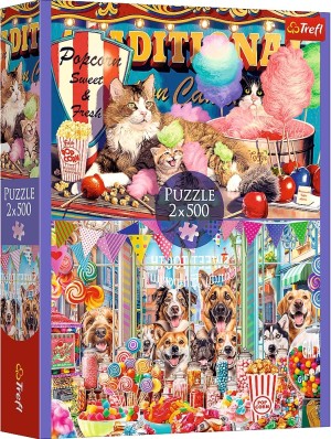 Trefl: Fluffy Friends (2x500) legpuzzels