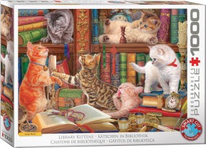 Eurographics: Library Kittens (1000) kattenpuzzel