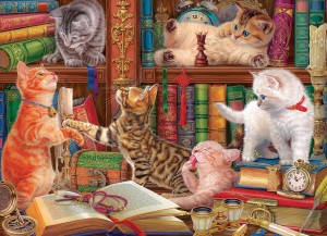 Eurographics: Library Kittens (1000) kattenpuzzel