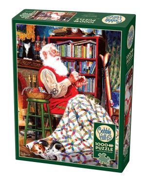 Cobble Hill: Santa's Quilt (1000) verticale puzzel