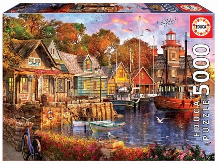 Educa: Harbour (5000) grote puzzel - Goedkopelegpuzzels.nl, legpuzzels voor volwassenen en kinderpuzzels